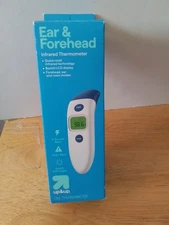 Up & Up Ear & Forehead Digital Thermometer Backlit Display LCD Quick Read
