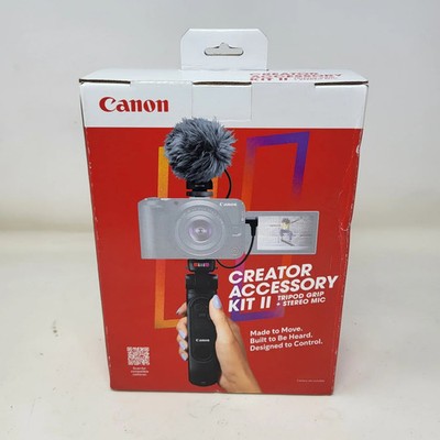 New Canon Creator Accessory Kit II Vlog Mic Tripod Grip HG-200TBR DM-E100 BR-E2