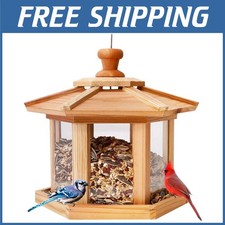 Hexagon Bird Feeder for Blue Jays - 3.2-lb Capacity