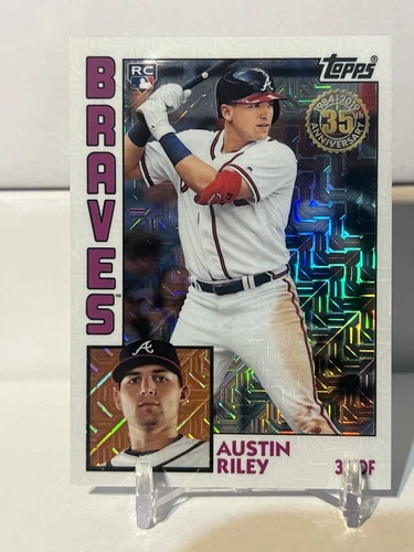 Austin Riley 2019 Topps Update Silver Pack 1984 ROOKIE Chrome #T84U-7!