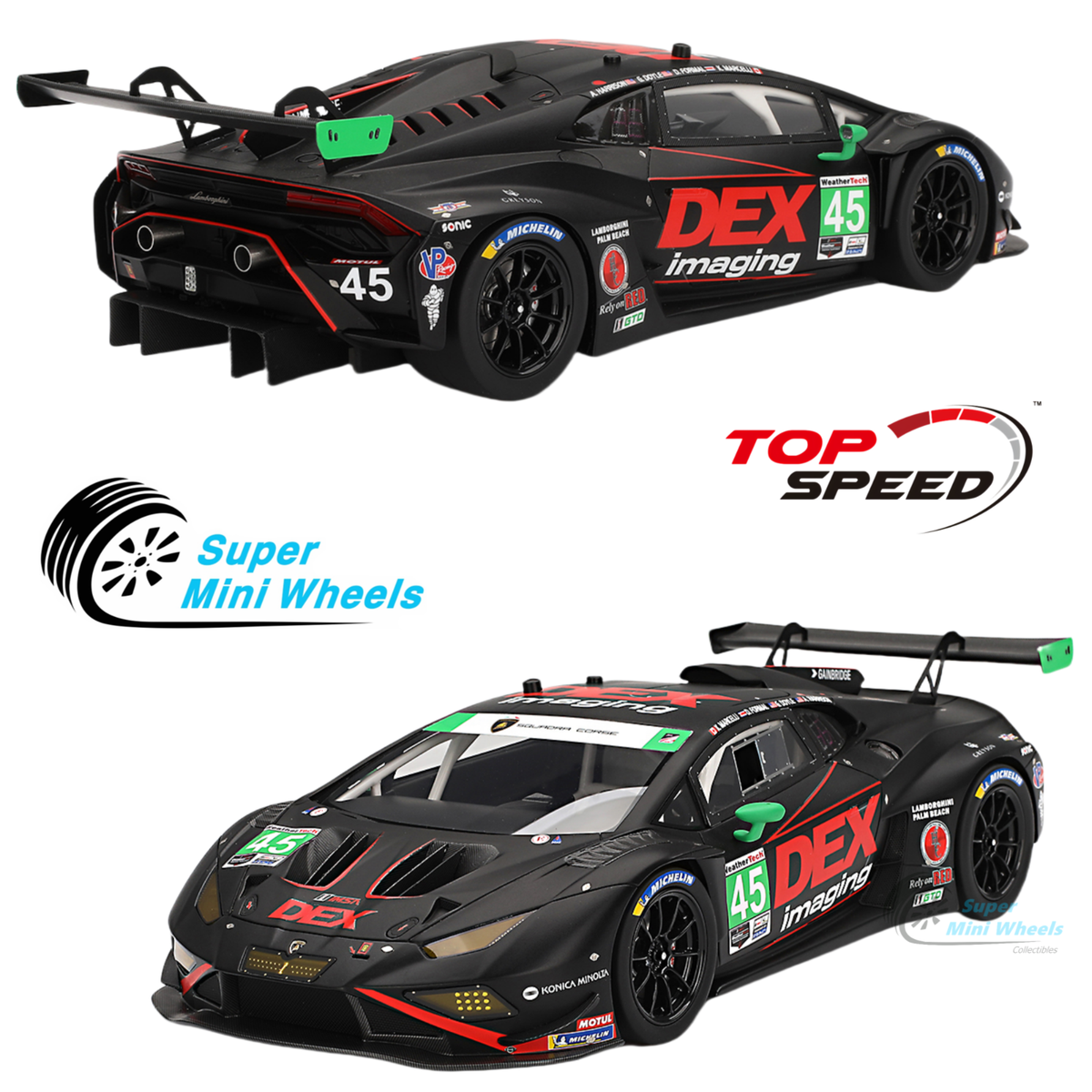 Top Speed 1:18 Lamborghini Huracan GT3 EVO2 #45 Wayne Taylor