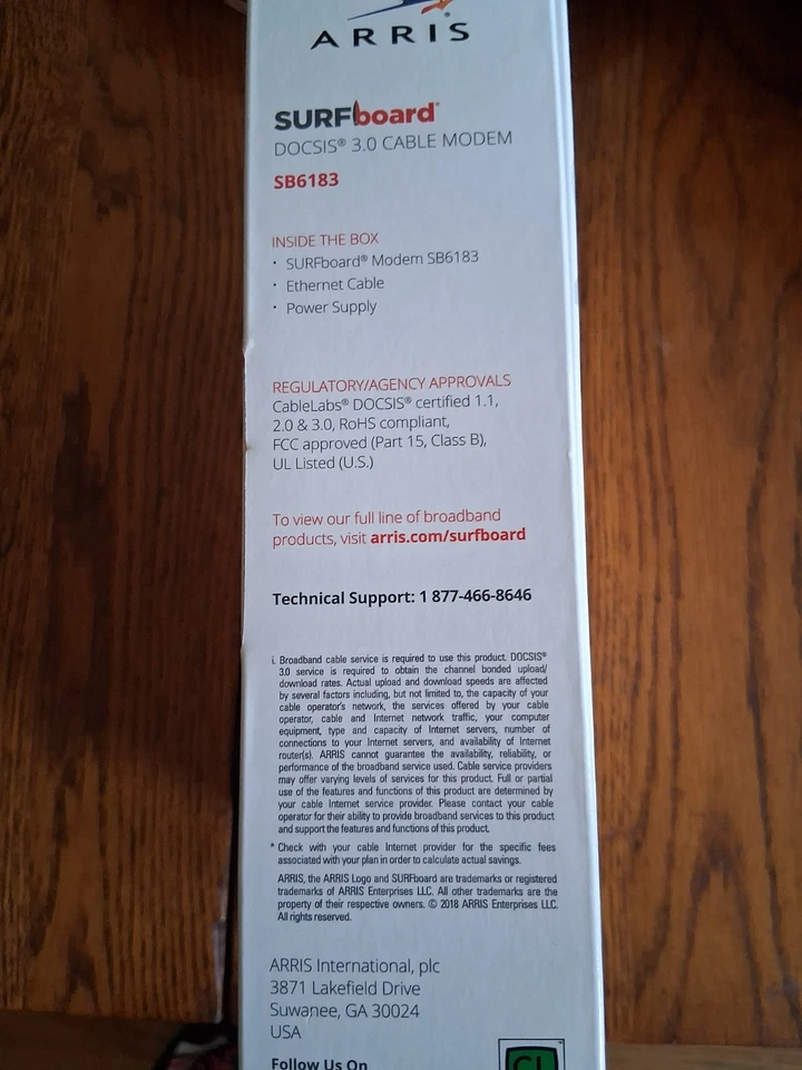 ARRIS SURFboard SB6183 DOCSIS 3.0 Cable Modem - BLACK NEW OPEN BOX SHIPS FAST - Image 4 of 4