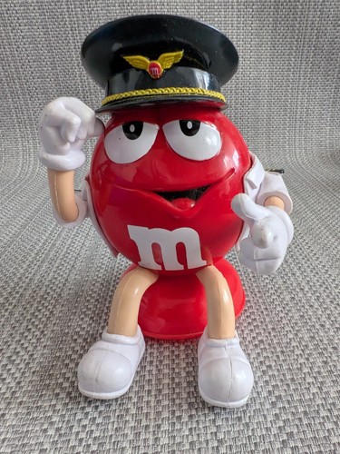 M&M's Red Pilot Rare Sweet Candy Toy Desk Snack Collectable Vintage