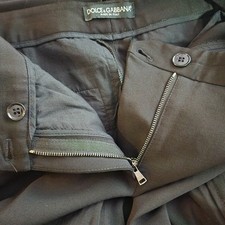 Dolce & Gabbana Pants M Black Straight Leg Mid-Rise