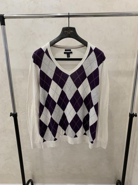 Women Tommy Hilfiger Sweater White Cotton 42 / XL