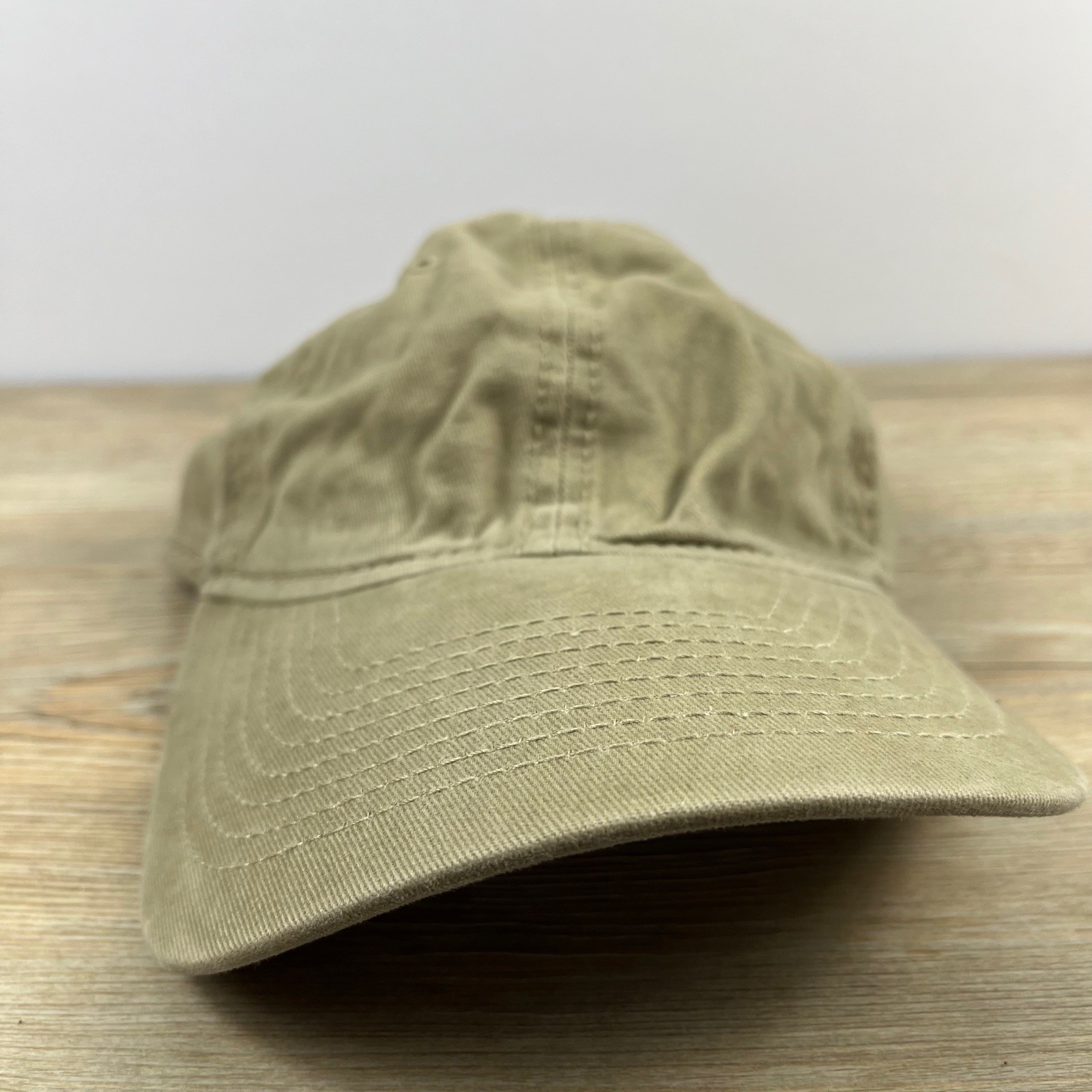 Solid Tan Hat Light Brown Hat Adjustable Adult Si… - image 4