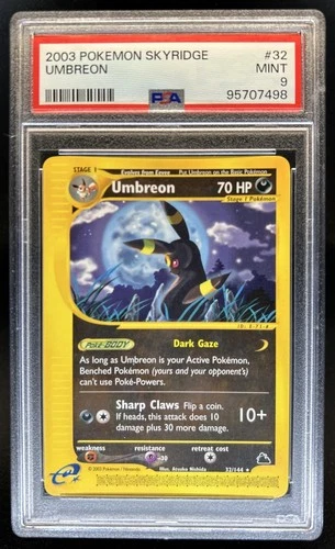 2003 Pokemon Skyridge Umbreon #32/144 PSA 9