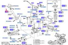 TOYOTA HIGHLANDER MK4 Stoßdämpfer hinten rechts 485310E410 NEU ORIGINAL