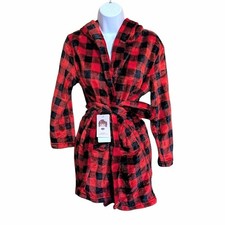 Kids Plaid Bath Robe, size 9-10