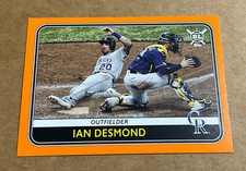 2020 Topps Big League # 80 Ian Desmond Orange Colorado Rockies Baseball MLB