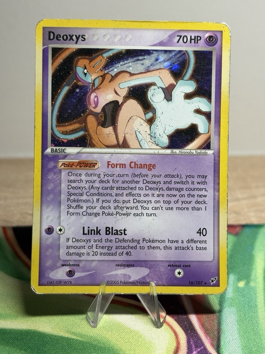 Deoxys 16/107 Ex Deck 2005 Promo Pokémon TCG Card Holo Rare MP