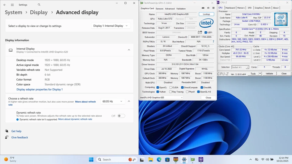 Lenovo ThinkPad T580 15" FHD i5-8350U 256GB SSD 16GB W11P Webcam *LESEN* - Bild 4 von 4