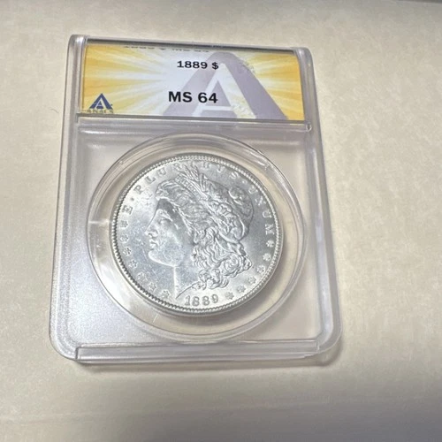 1889 Morgan Dollar ANACS MS 64 Philadelphia Silver $1 Certified Coin