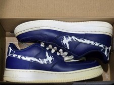 Nike Air Force 1 -LV8 Splatter Swoosh - Blue Void - Size 5.5Y