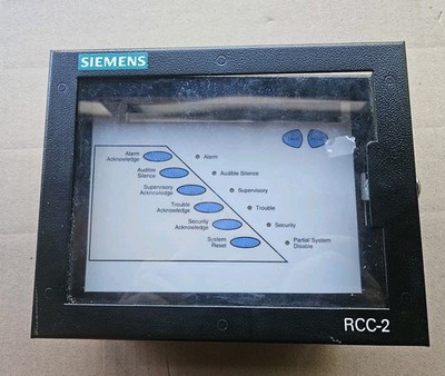 Siemens RCC-2 Fire Alarm Annunciator - Used- Working- Removed For System Upgrade