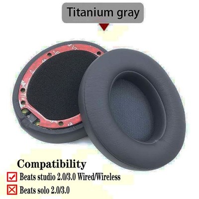 2x Ear Pad Cushion Replacement For Beats Dre Studio 2 3 Wireless / Wired 2.0 3.0