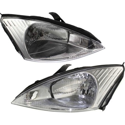 Headlight Driver and Passenger Side Fits 2000-2002 Ford Focus