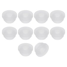 15Pcs Rubber Grommets 9mm Drill Hole, 6.2mm ID Hole Top Hat Hole Plug, Clear