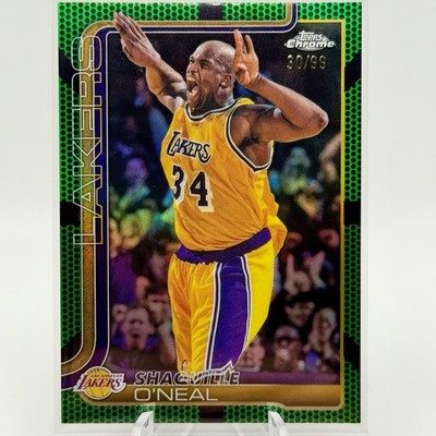 2025-26 Topps Chrome Update Basketball Green Lava Refractor Shaquille O’Neal /99