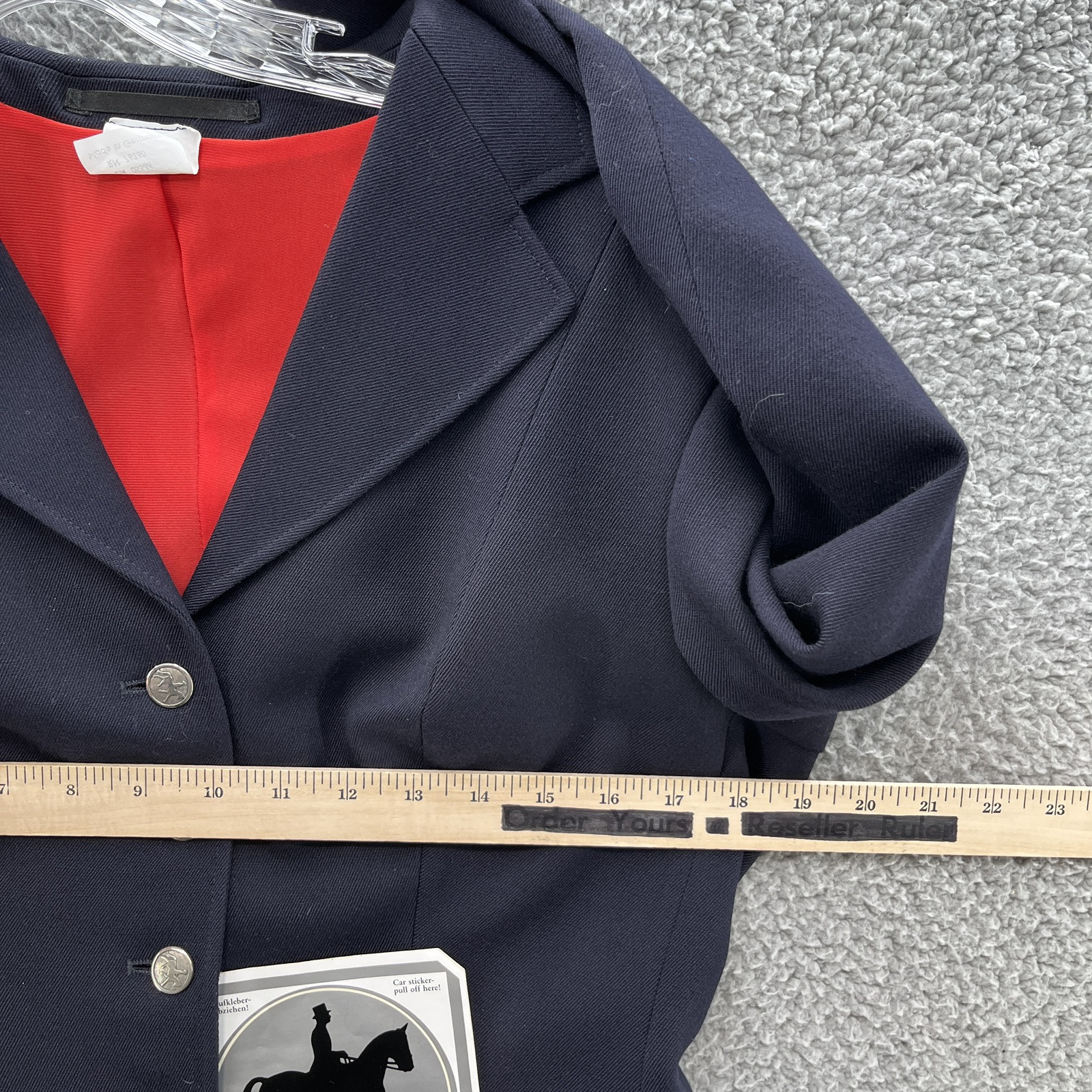 Pikeur Jacket Womens 12 Navy Wool Diana Dressage Horse Show Blazer