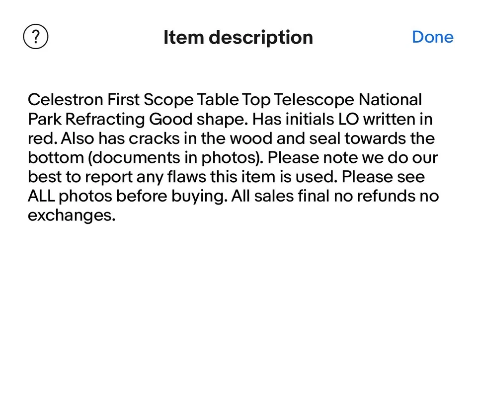 Celestron First Scope Table Top Telescope National Park Refracting Good shape - Image 2 of 4