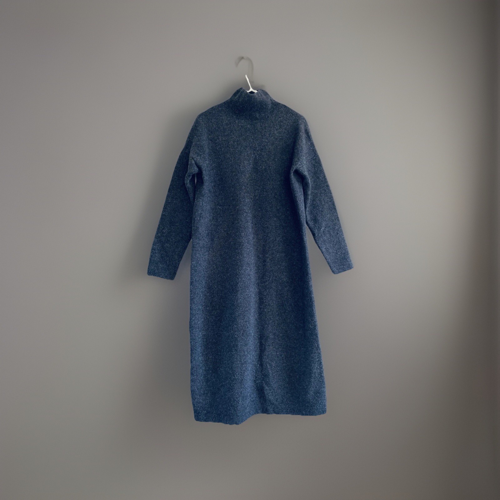 Toast Charcoal Grey  Jumper Dress High Neck Midi 1...