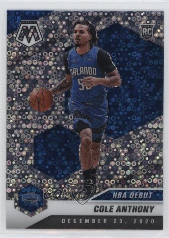 2020 Panini Mosaic NBA Debut Fast Break Silver Prizm Cole Anthony Rookie RC uk2