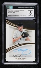 2015 Panini Immaculate Shadowbox Signatures 2/49 Chris Sale #48 CGC 8 Auto 1b9