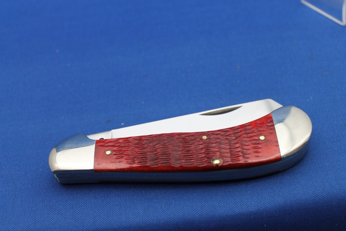 1999 Case XX Knife Red Rogers Bone NKCA Jumbo Saddle Horn Knife
