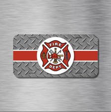 Targa Veicolo Pompiere EMT, Targa Auto Anteriore Camion dei Pompieri Soccorso Antincendio NUOVO