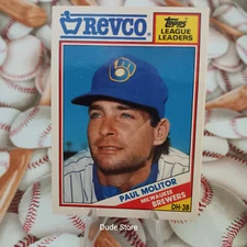 1988 Topps Revco League Leaders - Paul Molitor #20 - Mil. Brewers