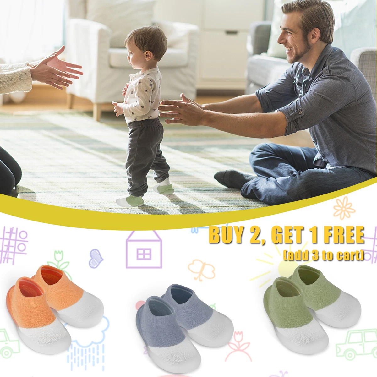 baby non slip shoes