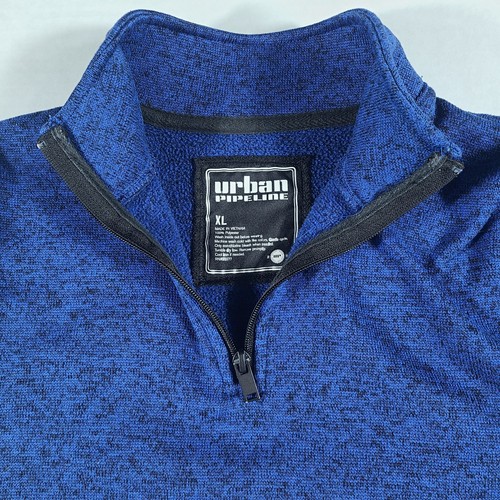 Urban Pipeline Sweater Youth Boys XL (16-18) 1/4 Zip Sweatshirt Pullover Blue - Picture 4 of 7
