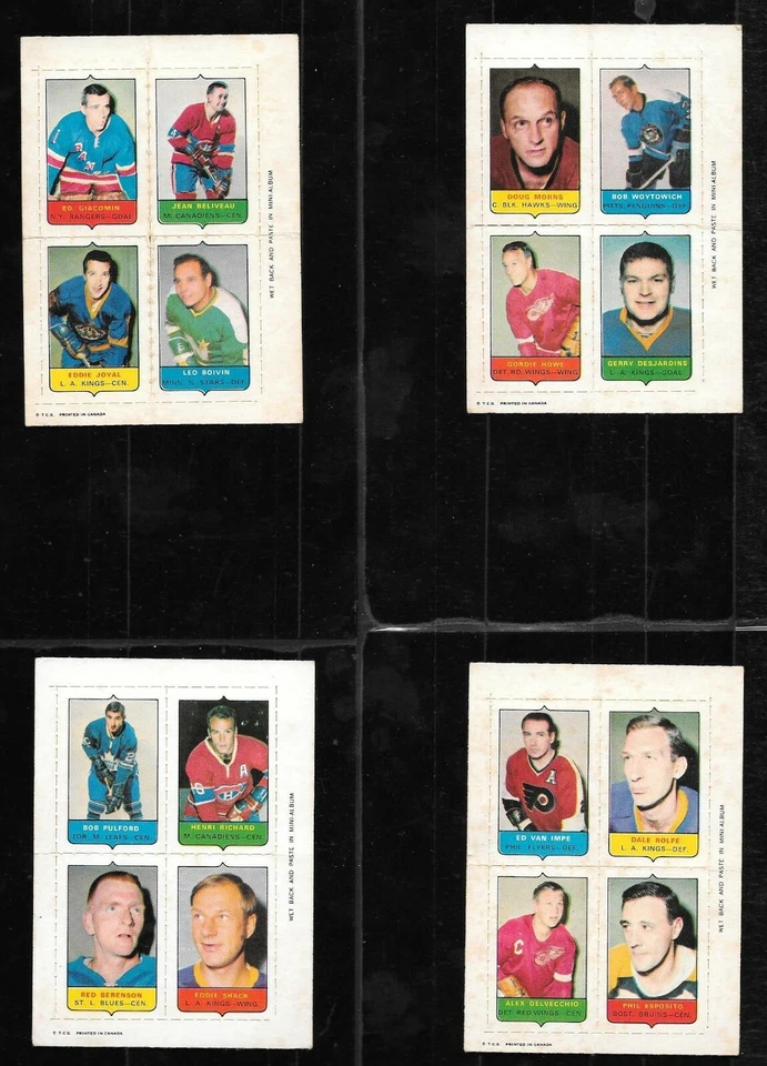 1969-70 O PEE CHEE OPC NHL HOCKEY CARD 133-231 + FOUR IN ONE & ALBUM SEE LIST - Image 2 of 3
