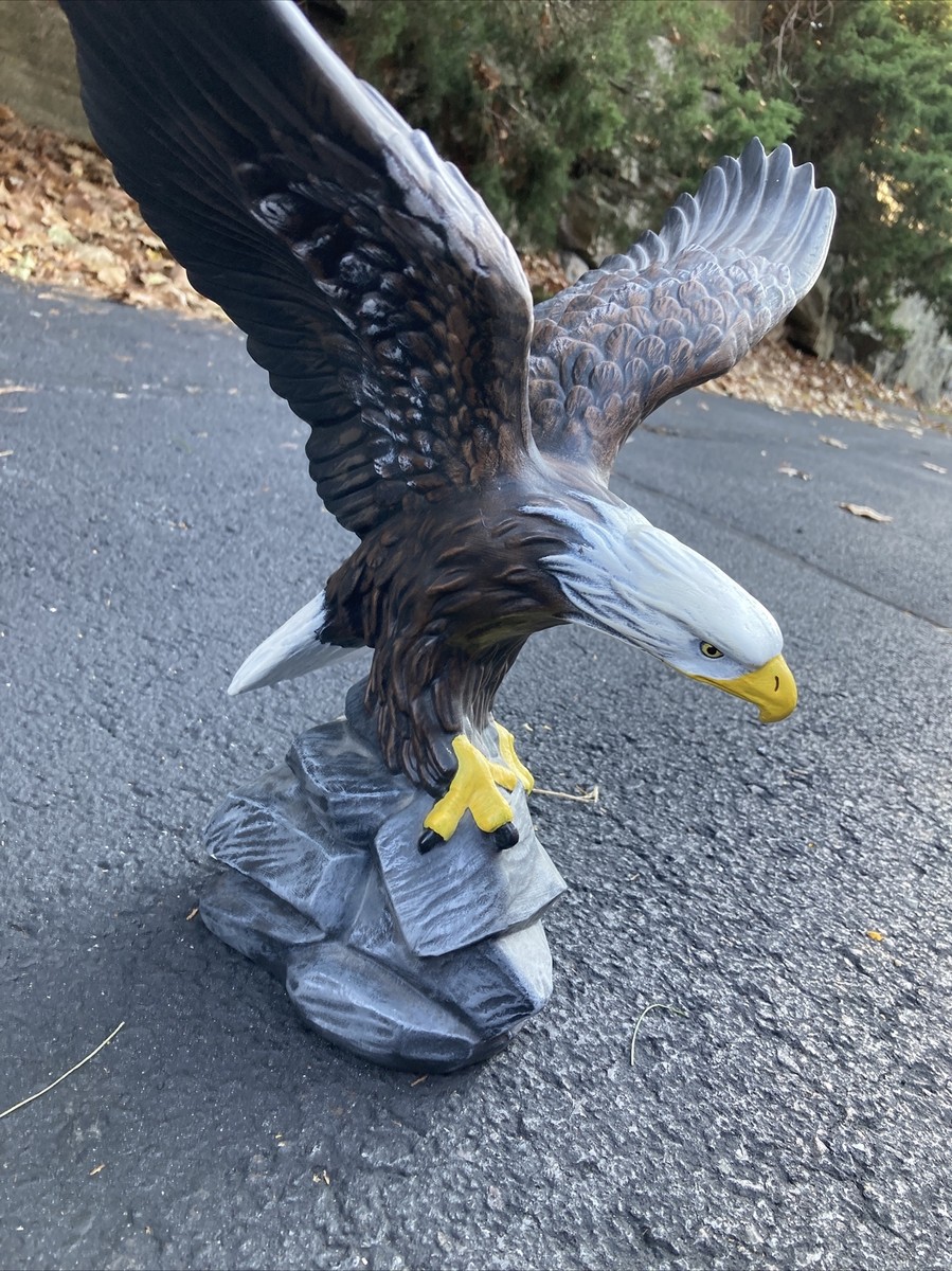 1984 ARNEL'S EAGLE Ceramic Hand-Painted Statue 14”x 14” | eBay