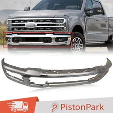 For 2023-2025 Ford F250 F350 XL XLT w/Fog  Steel Front Bumper Face Bar