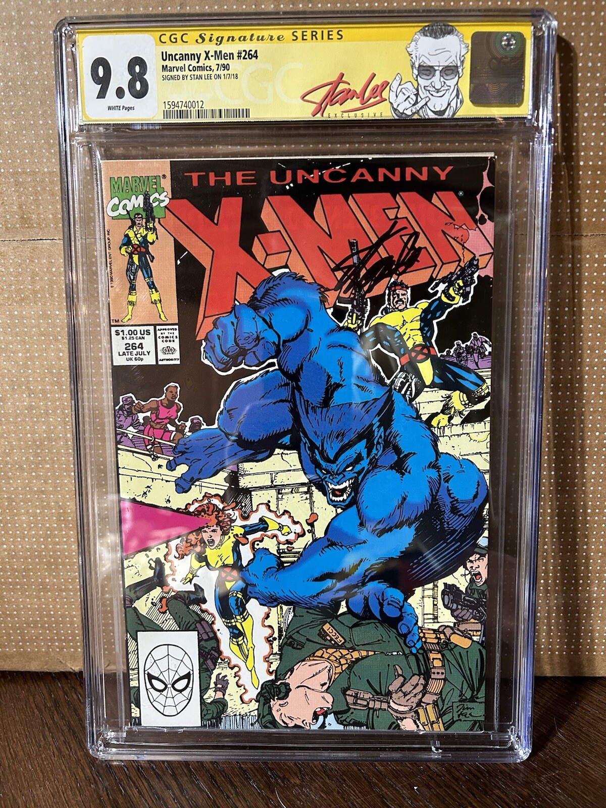 Uncanny X-Men #264 Signature Series CGC 9.8 Signed By Stan Lee