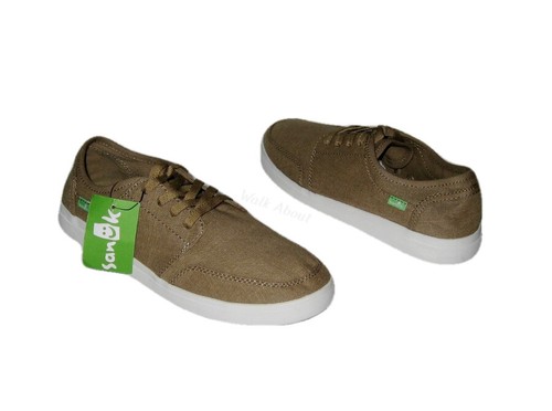 NEW SANUK VAGABOND LACE UP CANVAS CASUAL KHAKI SNEAKERS SHOES MENS 10 NWT |  eBay
