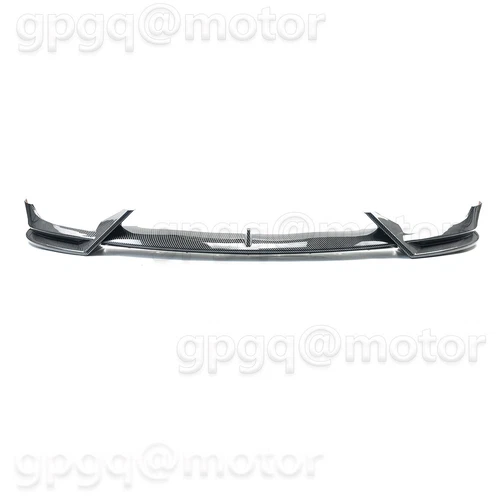 For Tesla Model 3 2017-2023 V Style Front Bumper Lip Splitter Carbon Fiber Look - Picture 8 of 11