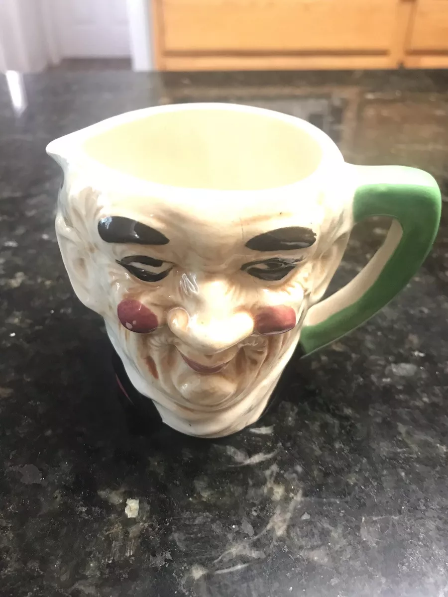 Vintage Old Man Face Mug Pitcher Coffee Cup