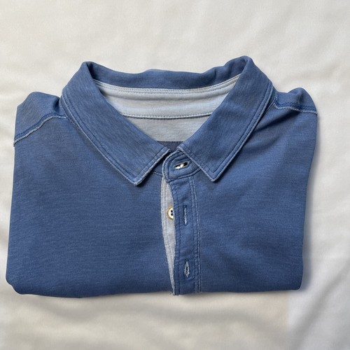 Tommy Bahama Men's Polo Short Sleeve Casual Logo Shirt L Blue 100% PIMA COTTON - Picture 10 of 10