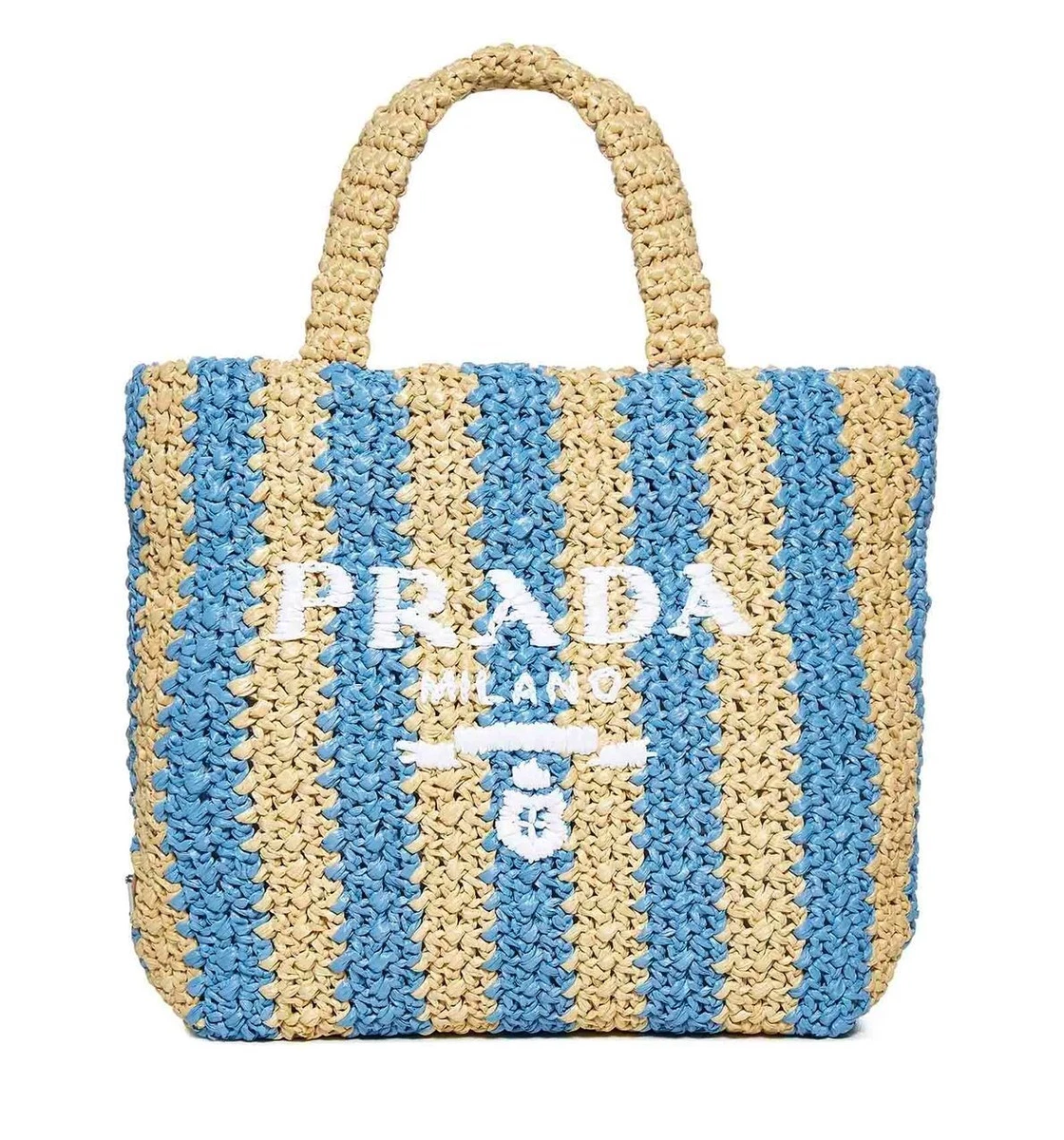 Prada Raffia Hobo Bag