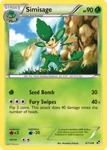 Simisage 8/114 Uncommon | Black & White | Pokemon Card