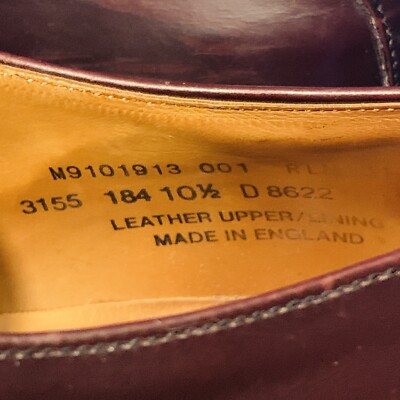 Polo Ralph Lauren Burgundy Leather Oxford Shoes~10.5~ made  display picture 1