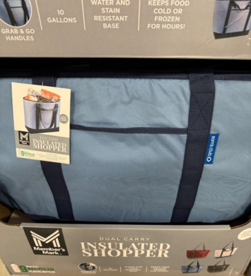 Sam's Club Cooler Tote Blue 25x17 Insulated Shopping Bag Shopper ...