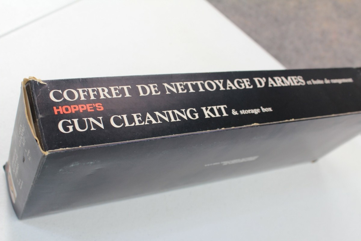 Hoppes 9 Gun Cleaning Kit VINTAGE With Storage Box Orange NIB | eBay