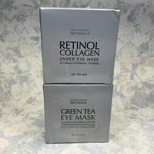 Enaskin Green Tea & Retinol Collagen Eye Masks 30 Pairs ( Lot of 2 ) Exp 08/26