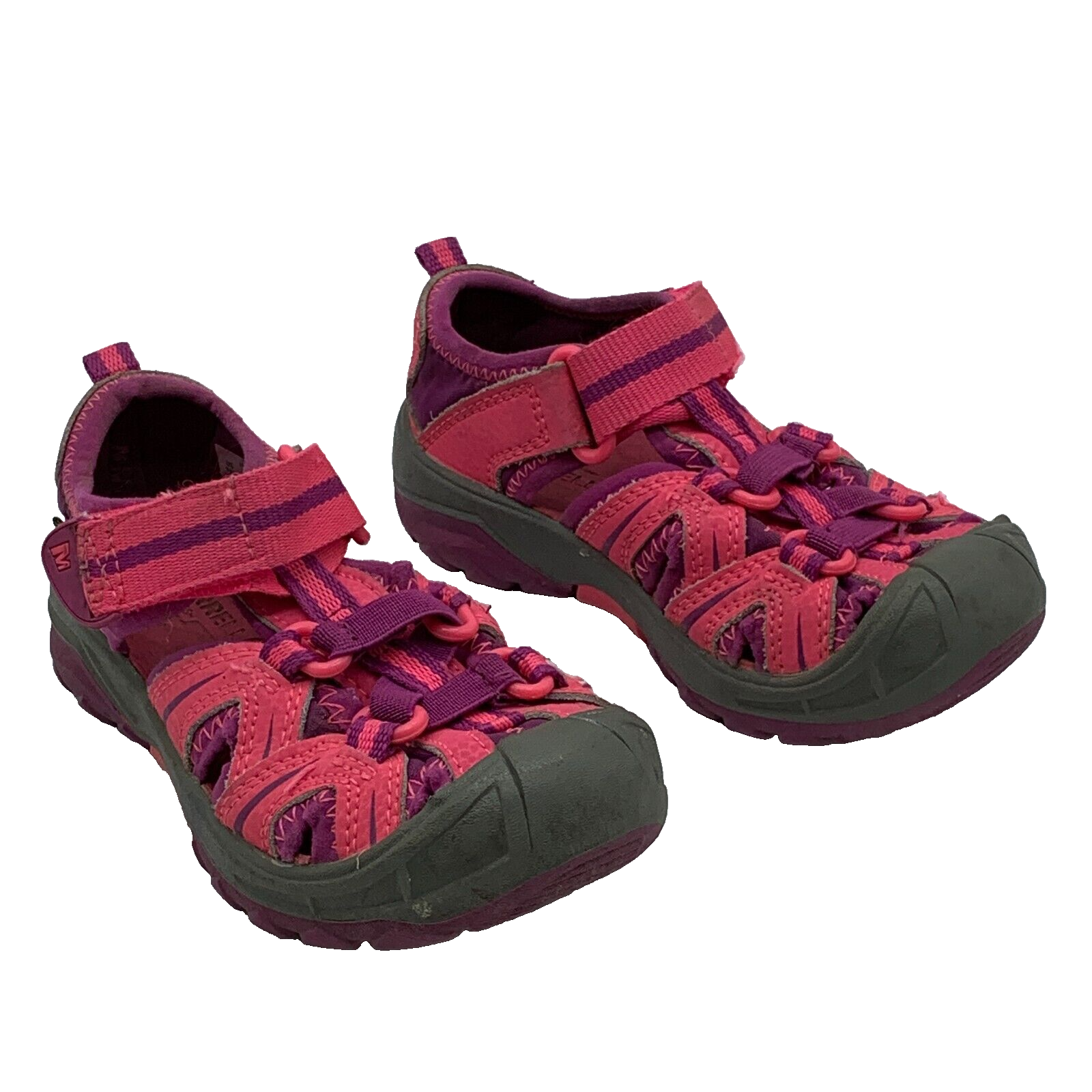 Merrell Hydro taglia 9 sandali bambino rosa viola grigio MC55689 acqua bambino giovane S2