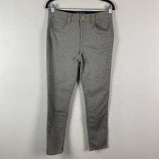 Democracy Ab Solution Pants Womens 6P Skinny Leg Gray Animal Print