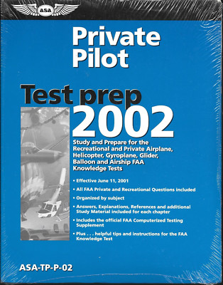 asa Private Pilot Test Prep ASA-TP-P-02 Buch und Computerized Testing UNBENUTZT